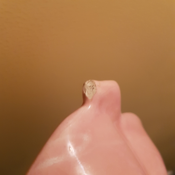 Vintage Pink Leaves Serving Dish With Handle - Picture 10 of 11